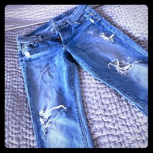 7 For All Mankind Distressed boyfriend jean